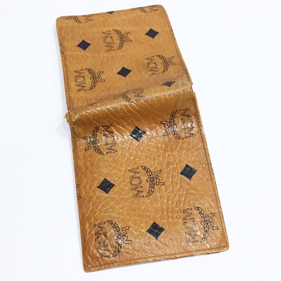 MCM vintage cognac visetos bifold wallet - Picture 2 of 9